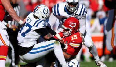 Colts squander late lead in OT loss to Chiefs