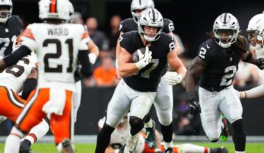 Raiders injury update: 2 key members of offense don’t practice Wednesday
