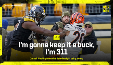 Steelers' Darnell Washington Reveals Real Weight After Viral Video of Stiff Arm