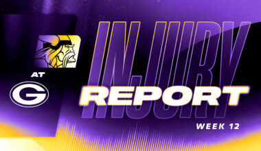 Initial Vikings vs. Packers Injury Report for Week 12 of 2025