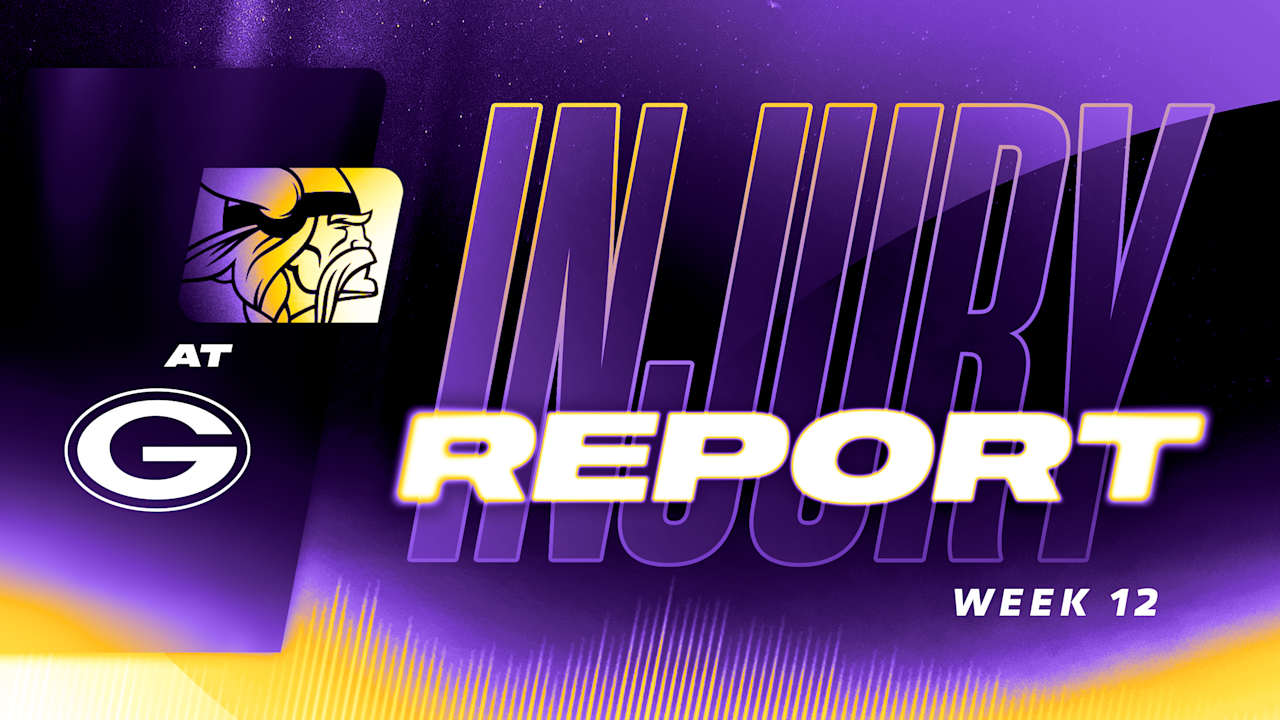 Initial Vikings vs. Packers Injury Report for Week 12 of 2025