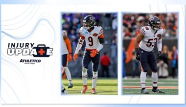 Jaquan Brisker questionable, T.J. Edwards out for Week 11 game vs. Vikings