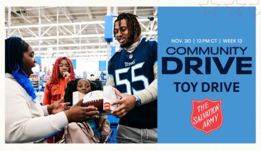 Titans Week 13 Community Drive to The Salvation Army  