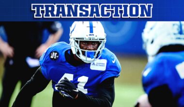 Colts release DB David Long Jr. from practice squad; sign LB Chad Muma, S Trey Washington to practice squad