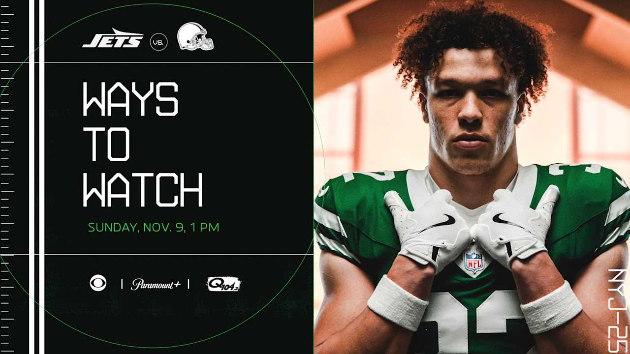New York Jets vs. Cleveland Browns Ways to Watch, Listen and Follow