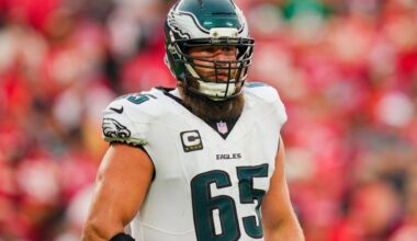 Eagles Injury Report: Lane Johnson upgraded, Cam Jurgens limited again