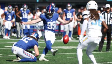 NY Giants release placekicker who missed 3 extra points in 2 weeks