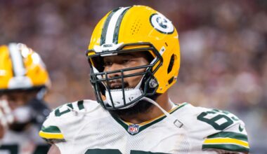Green Bay packers guard Aaron Banks has been an expensive mistake