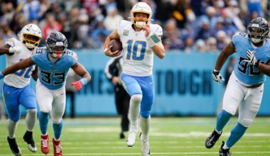 Los Angeles Chargers breathe sigh of relief after win vs. Tennessee Titans