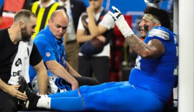 Lions injury update: Christian Mahogany out indefinitely, 3 other OL injured