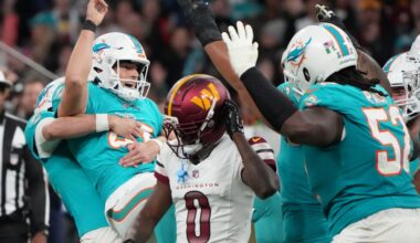 Stats and Snaps - 2025 Week 11, Commanders @ Miami Dolphins in Madrid