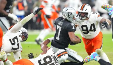 Browns defense dominates with 10 sacks in Week 12 vs Raiders