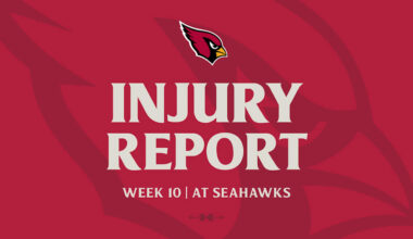 Injury Report: Week 10 vs Seahawks