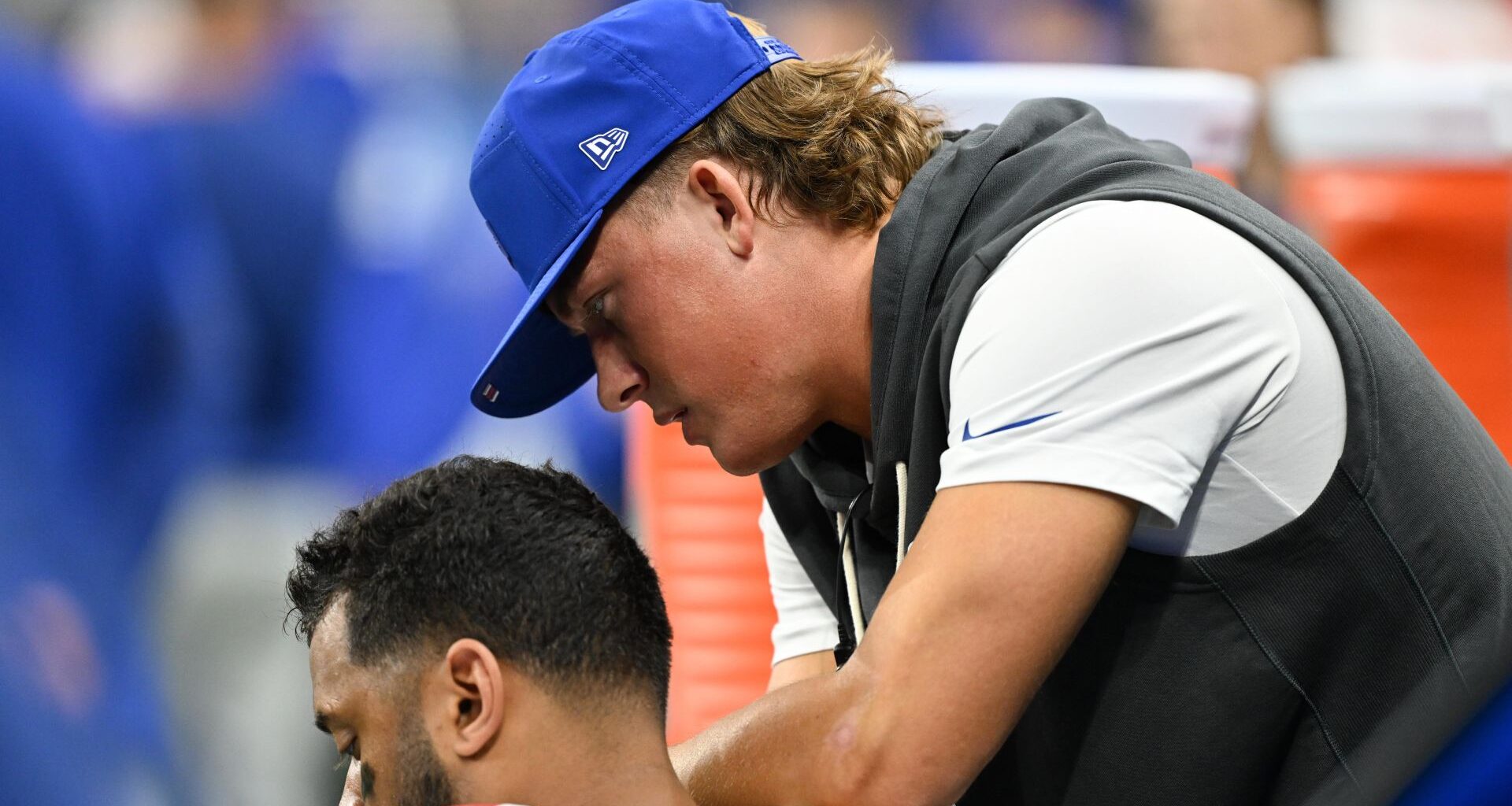 Giants Coach Provides Jaxson Dart Injury Update Before 'Monday Night Football' Vs. Patriots
