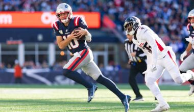 Breaking Down QB Drake Maye, Gonzalez vs. London and More From Sunday's Win Over the Falcons