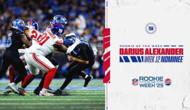 Darius Alexander nominated for Pepsi Rookie of the Week