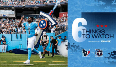 Six Things to Watch for the Titans in Sunday's Game vs the Texans