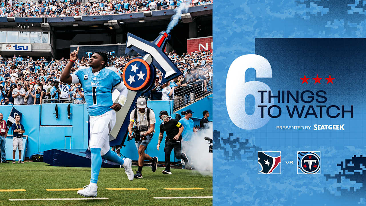 Six Things to Watch for the Titans in Sunday's Game vs the Texans
