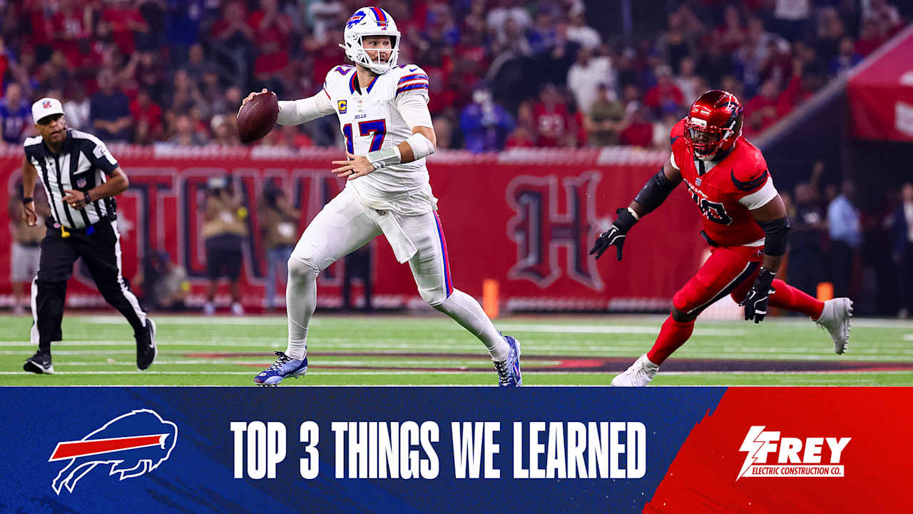 The Top 3 three things we learned from Bills vs. Texans