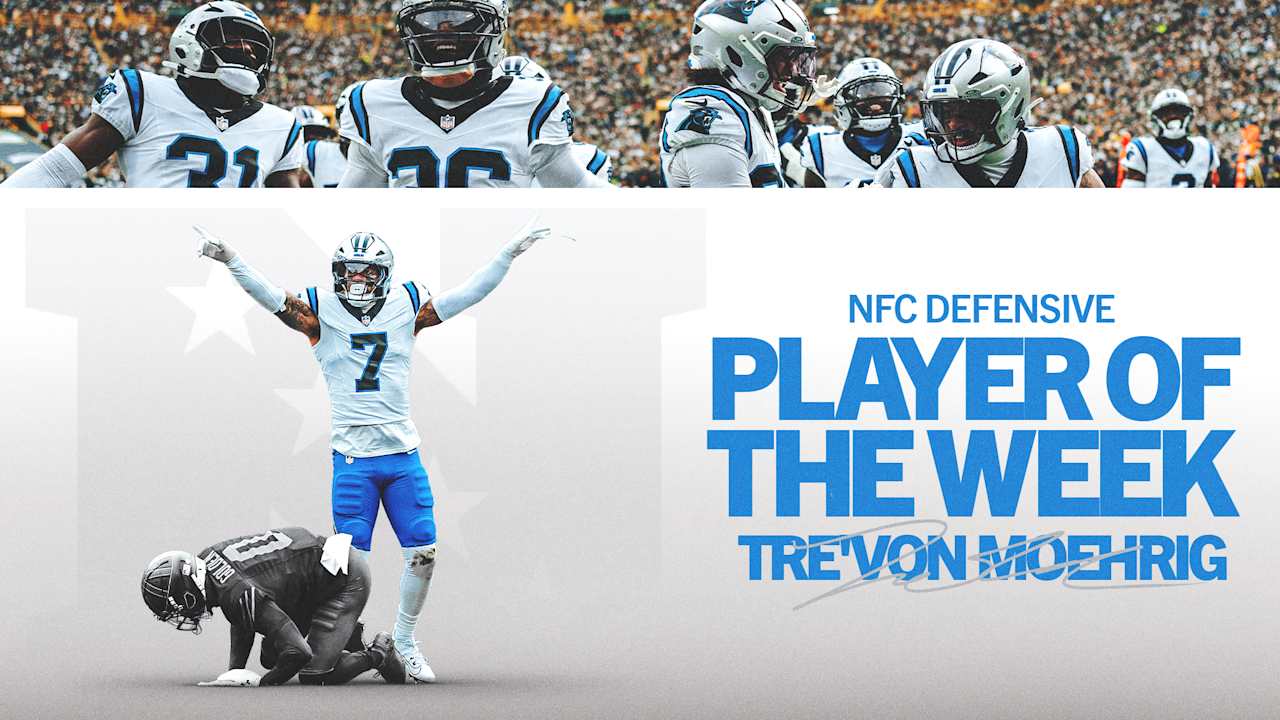 Tre'von Moehrig is named NFC defensive player of the week - Panthers.com