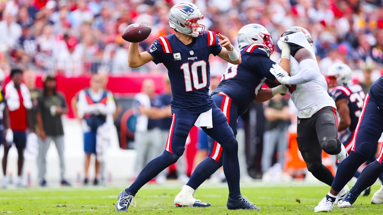 Breaking Down QB Drake Maye, the Patriots Pass Defense and More in Sunday's Win Over the Bucs 