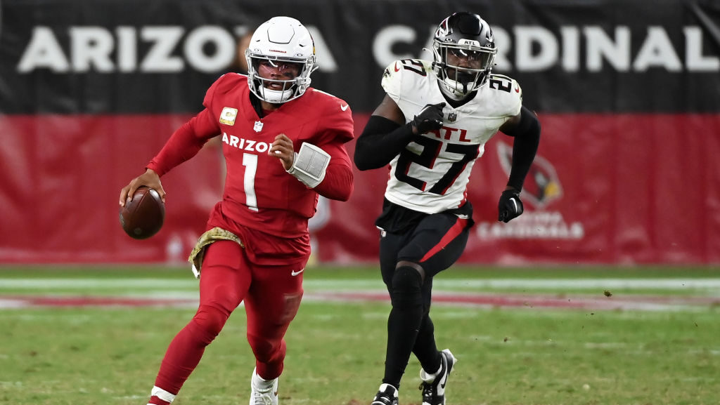 Cardinals' Kyler Murray against the Falcons...