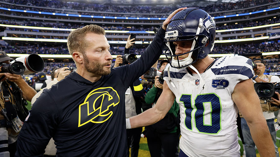 LA Rams Sean McVay Seattle Seahawks Cooper Kupp...