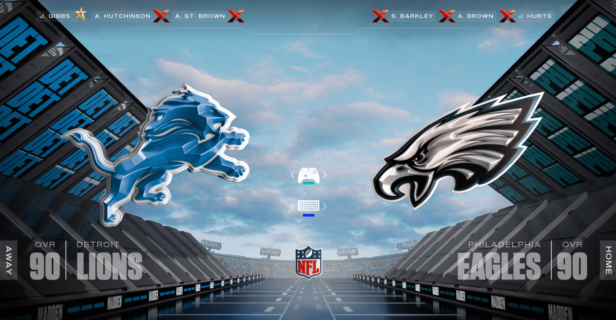 VIDEO: Detroit Lions vs. Philadelphia Eagles preview, Madden 26 sim