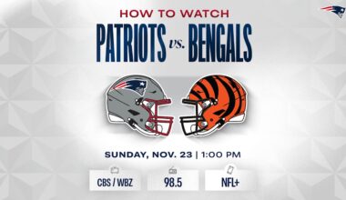 New England Patriots at Cincinnati Bengals
