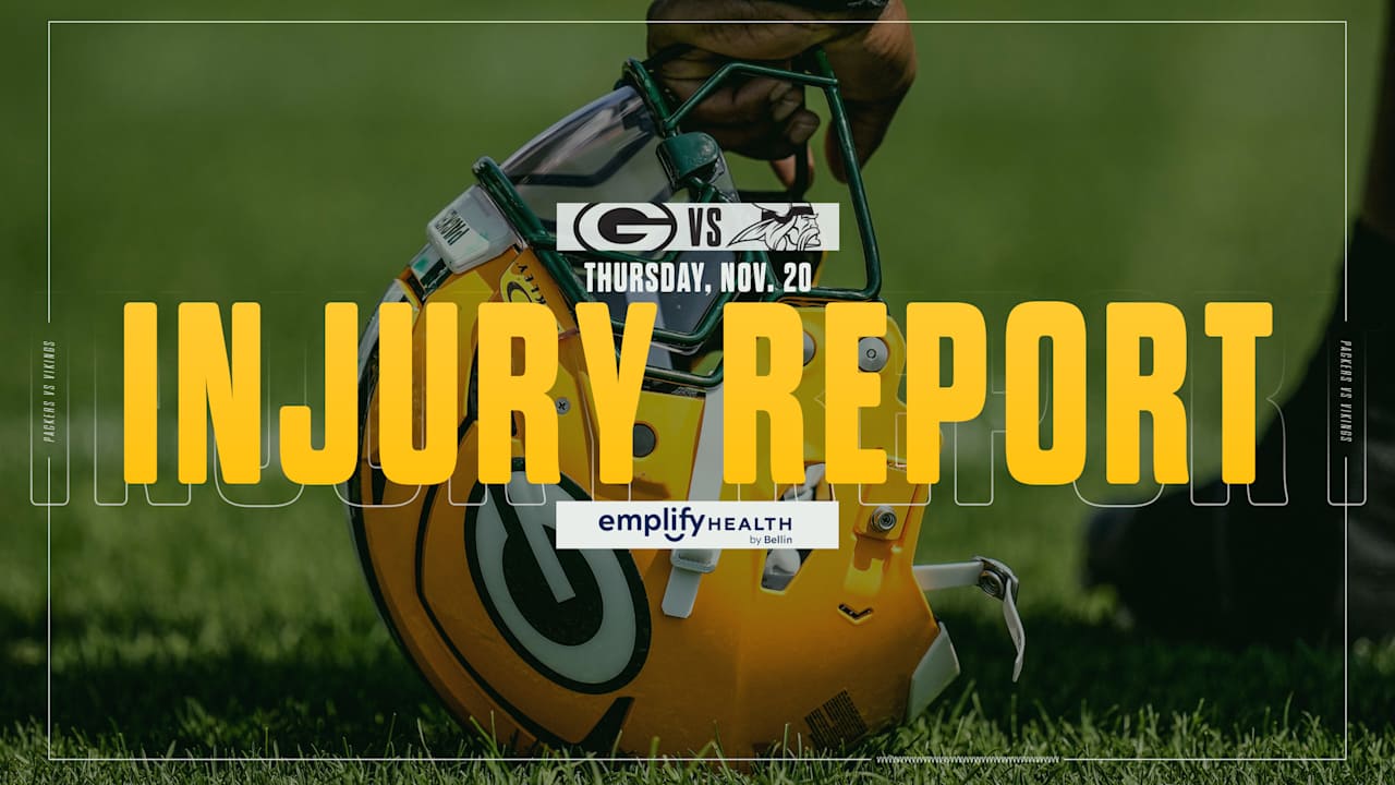 Packers-Vikings Injury Report | Nov. 20, 2025 - Green Bay Packers – packers.com