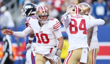 How PFF graded QB Mac Jones, 49ers in Week 9 win vs. Giants – NBC Sports Bay Area & California