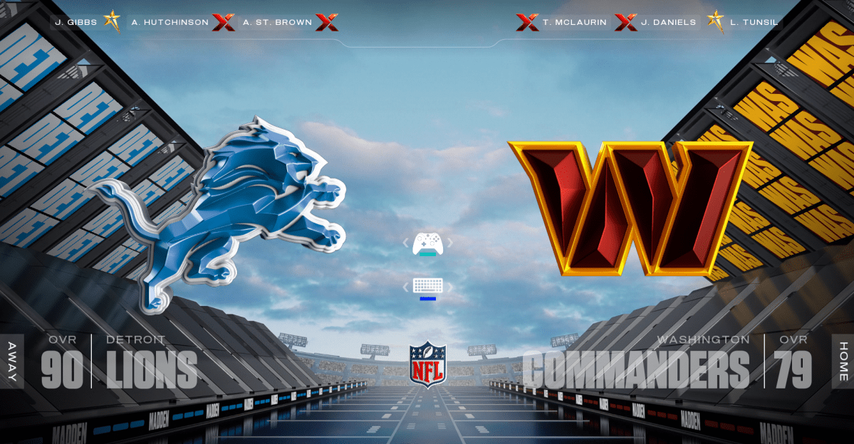 VIDEO: Detroit Lions vs. Washington Commanders preview, Madden 26 sim