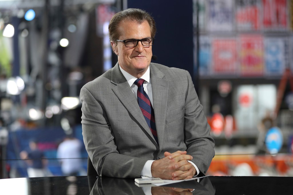 Mel Kiper Jr. on the set of ESPN SportsCenter.
