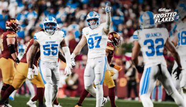 Detroit Lions EDGE Aidan Hutchinson looking forward to challenge of facing Philadelphia Eagles OL