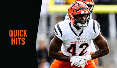 Quick Hits | Steady LB Oren Burks Provides Bengals Rookies With A Pro's Pro Template