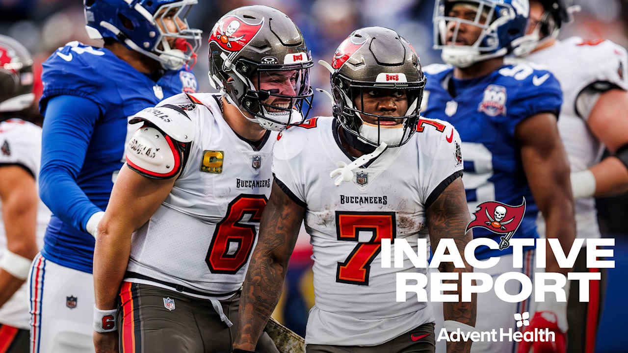 Cardinals vs. Bucs Inactive Report