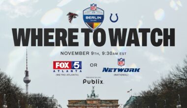 Where to watch Falcons vs. Colts