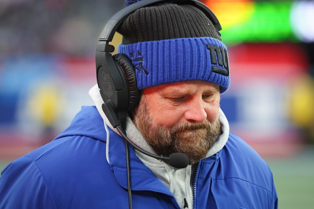 New York Giants head coach Brian Daboll during the second half of a game against the Baltimore Ravens.