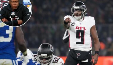 Falcons' Raheem Morris blasts viral Michael Penix Jr. quotes as 'a joke'