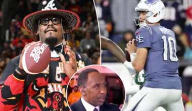 Stephen A. Smith calls Drake Maye 'a liar' over Cam Newton drama