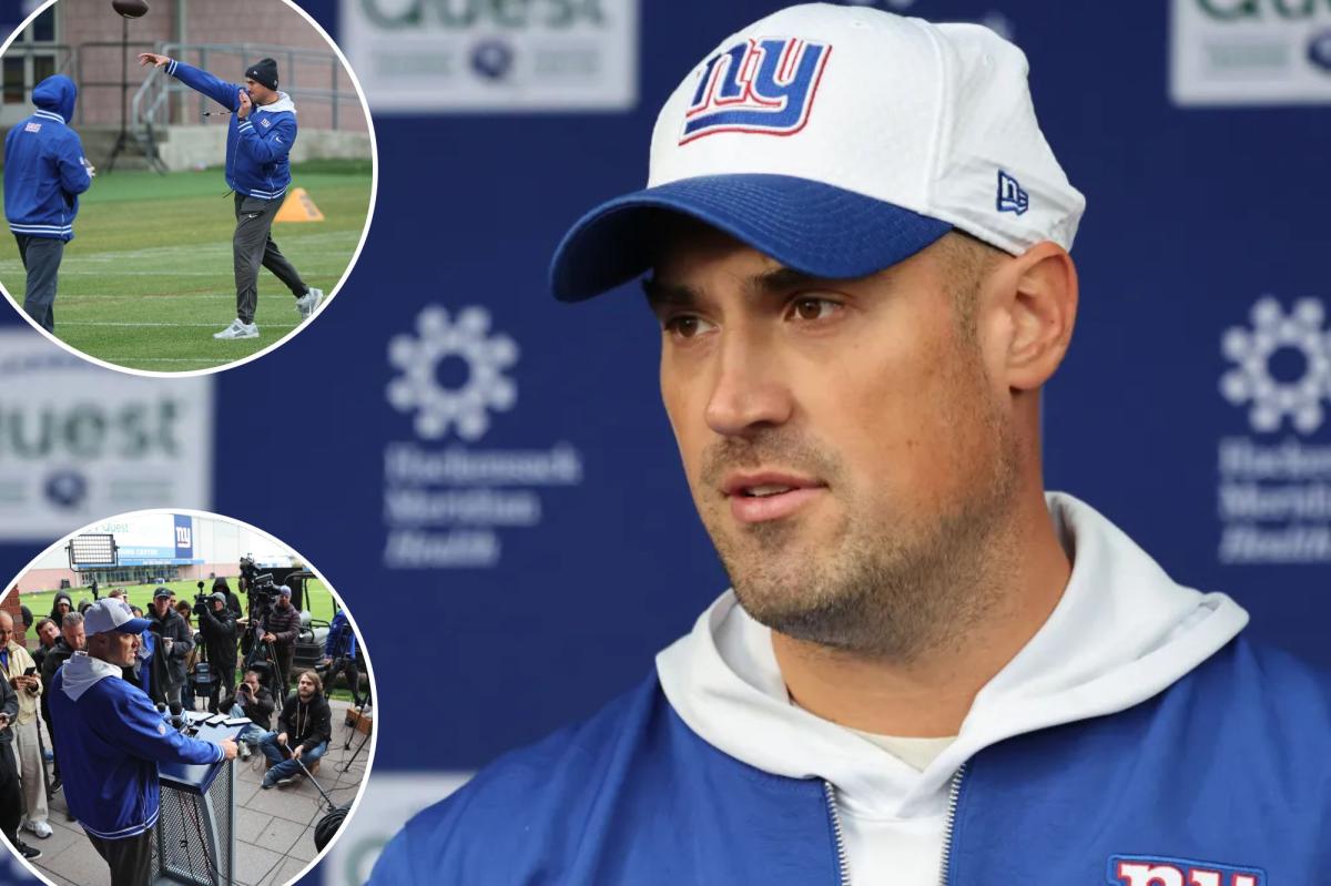 How Mike Kafka handled his first day as Giants coach with tone-setting decisions