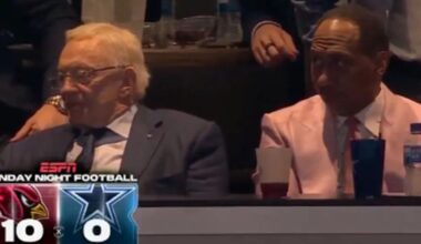 Stephen A. Smith's awkward 'MNF' visit to Jerry Jones suite