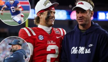 Jaxson Dart's dad reveals Lane Kiffin's private answer to Giants coaching buzz