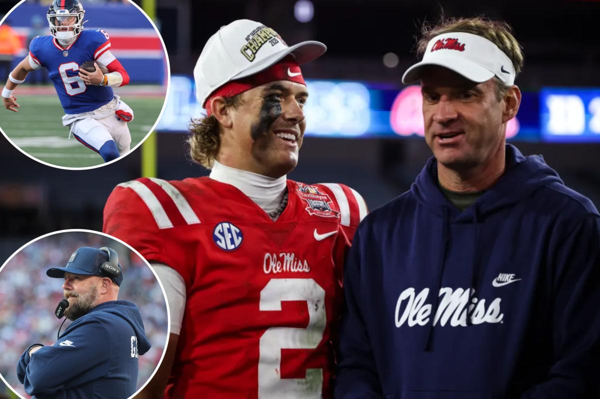 Jaxson Dart's dad reveals Lane Kiffin's private answer to Giants coaching buzz
