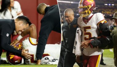 Commanders' Jayden Daniels suffers horrific arm injury in chilling scene