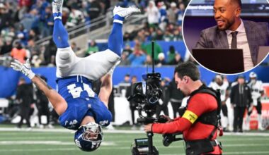 Giants' Blaise Bell reveals his first impression of Cam Skattebo