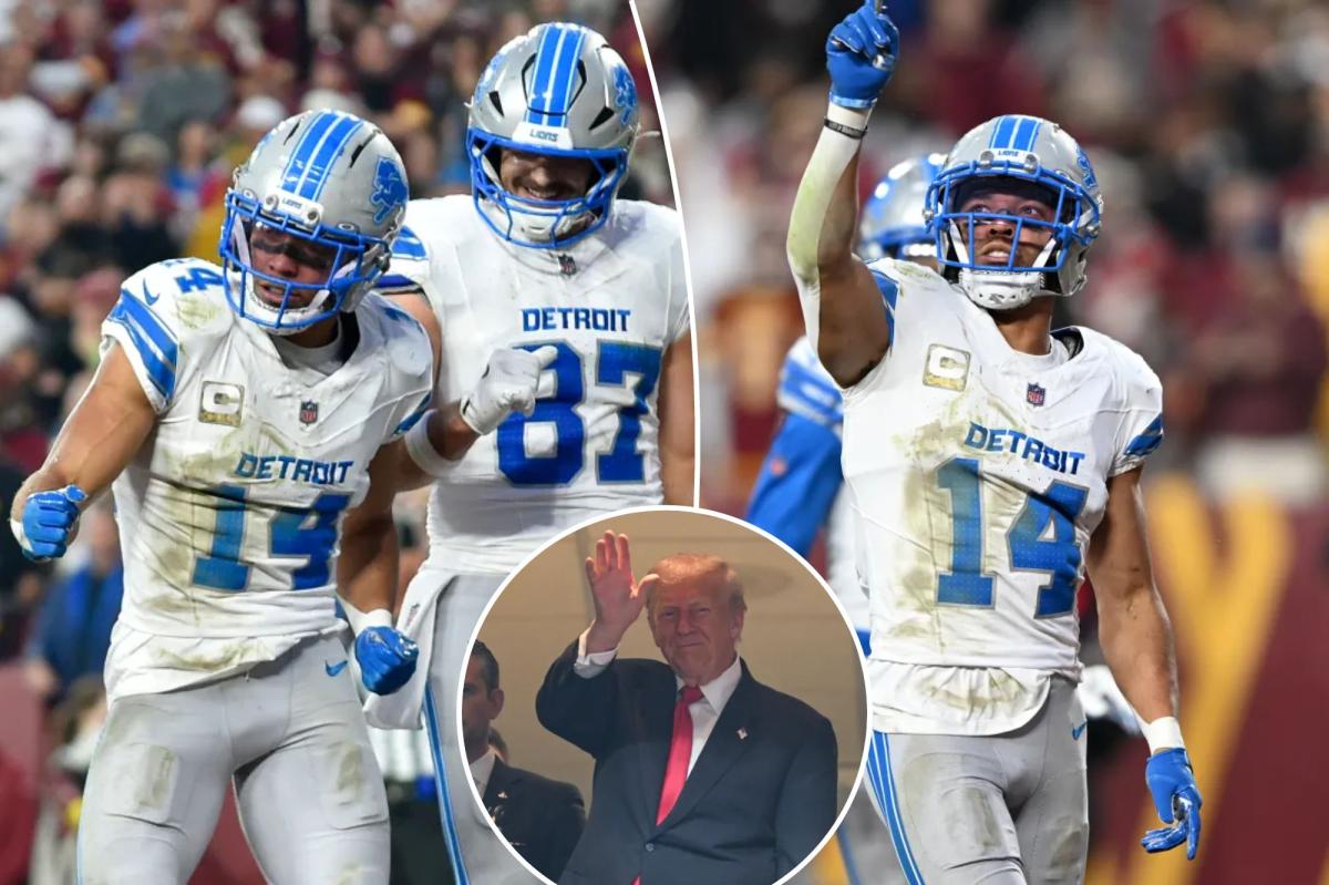 Amon-Ra St. Brown apologizes if his 'Trump dance' 'offended anyone'