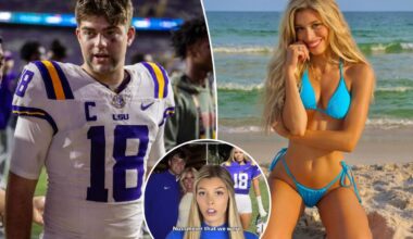 Influencer Peighton Tubre denies affair rumors with LSU quarterback Garrett Nussmeier after 'fake news' article goes viral