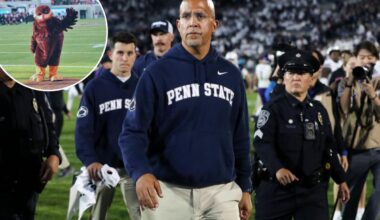 James Franklin in talks to become Virginia Tech coach after Penn State firing