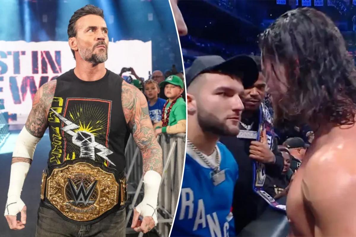 CM Punk blasts Giants fans unhappy with Cam Skattebo's WWE Raw appearance
